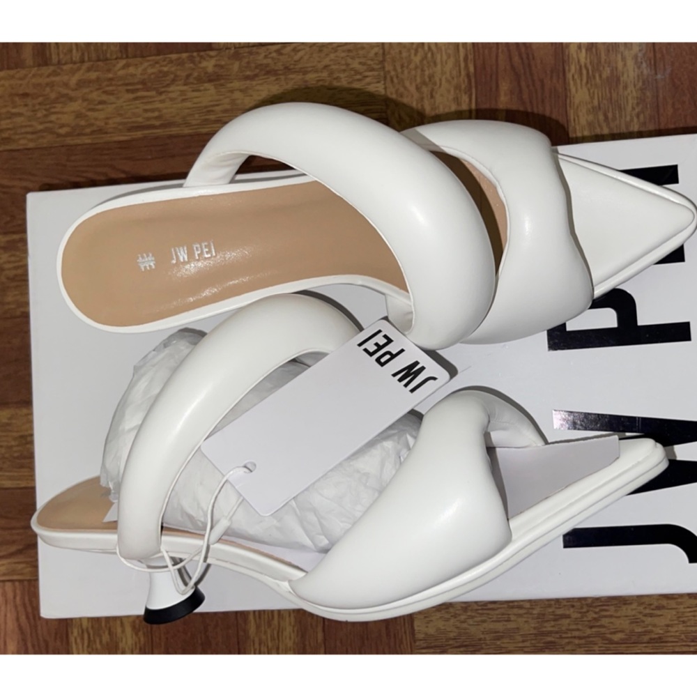 JW PEI SARA WHITE MULES